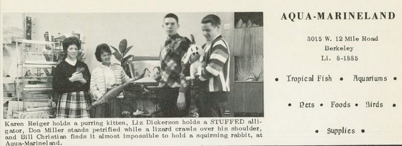 Aqua-MarineLand (Aqua Marine Land) - 1962 Southfield High Yearbook